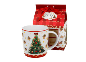 Duo Kubek w opakowaniu „domek” CHRISTMAS TREE 3 – Kolekcja Świąteczna