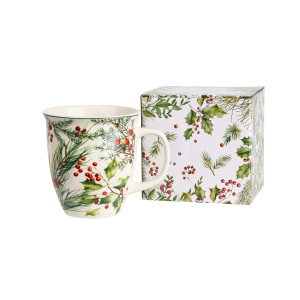 Duo Kubek 650 ml CHRISTMAS LEAVES – Kolekcja Świąteczna
