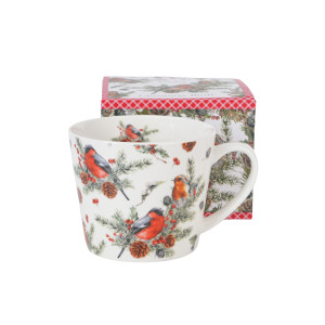 Duo Kubek prosty 600 ml CHRISTMAS BIRDS 1 – Kolekcja Świąteczna