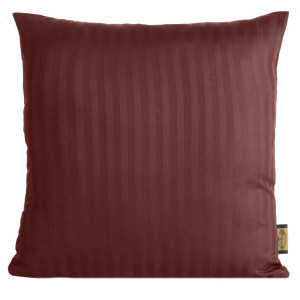 Poszewka z satyny bawełnianej w pasy VERA 40 x 40 burgund bordo Eurofirany