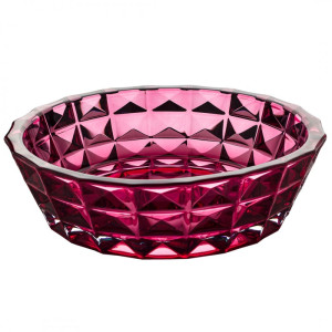 BOHEMIA DIAMOND KRYSZTAŁOWA PINK MISA 325MM