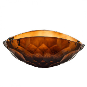BOHEMIA HONEY COMB SMOKEY HONEY KRYSZTAŁOWA MISA 405MM
