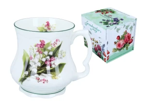 CARMANI Porcelanowy Kubek Babuni - Konwalie