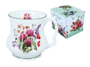 CARMANI Porcelanowy Kubek Babuni - Koniczyna