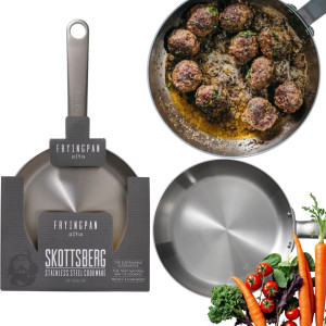 SKOTTSBERG PATELNIA ZE STALI NIERDZEWNEJ STAINLESS STEEL 28 CM INDUKCJA K3