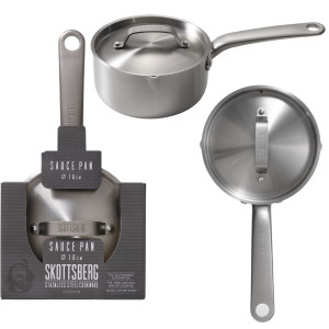 Skottsberg Stainless Steel Rondel ze stali nierdzewnej z pokrywką 14 cm