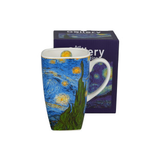 Kubek kwadratowy STARRY NIGHT inspired by Van Gogh