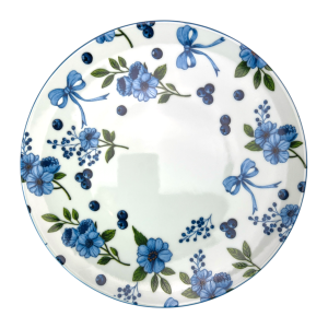 Talerz płytki 28 cm ARIA, porcelana Bogucice, wzór kwiatowy