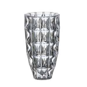 Wazon kryształowy Bohemia Diamond 28 cm, szlifowany