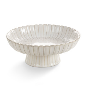 Misa dekoracyjna AVRIL ceramiczna kremowa 21 x 21 x 8 cm
