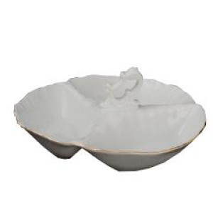 Kabaret 3-dzielny Bernadotte Ivory Gold z porcelany ecru Thun