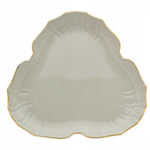 Patera trójkątna porcelanowa 35 cm Bernadotte Ivory Gold