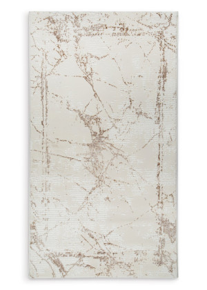 Dywan 80x150 cm jasnoszary-beżowy abstrakcyjny nowoczesny ASIA2 Eurofirany