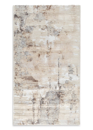Dywan 80x150 cm kremowy nowoczesny abstrakcyjny OMEGA1 Eurofirany