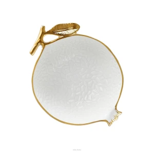 Villa Italia Miseczka na owoce i przekąski 16 cm porcelanowa GRENADE WHITE