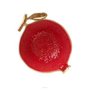 Villa Italia Miseczka na owoce i przekąski 16 cm porcelanowa GRENADE RED