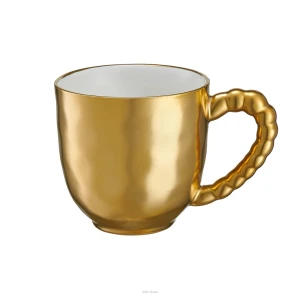 Villa Italia Kubek porcelanowy złoty 300 ml MESTIERE GOLD