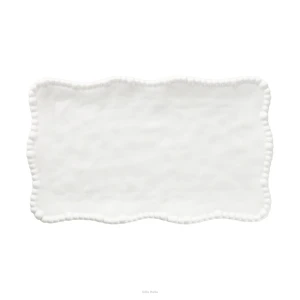 Villa Italia Patera na ciasto Talerz prostokątny 35 x 20 cm MESTIERE WHITE