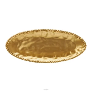 Villa Italia Półmisek owalny porcelanowy 44 cm MESTIERE GOLD