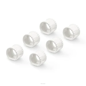 Villa Italia Obrączki na serwetki porcelanowe 6 sztuk MESTIERE WHITE