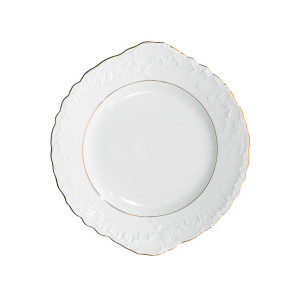 Talerz do ciasta 29 cm Rococo Ćmielów Złota Linia
