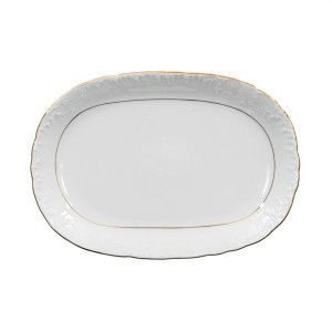 Półmisek 29 cm Rococo Ćmielów Złota Linia