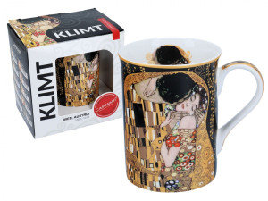 Kubek Classic New- G.Klimt - The Kiss tło czarne