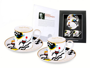 Kpl. 2 filiżanek espresso - Wassily Kandinsky. Contrasting sounds/1924r.