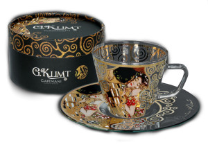 Filiżanka espresso - G. Klimt. Pocałunek