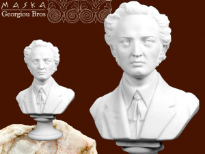 Chopin popiersie alabaster grecki