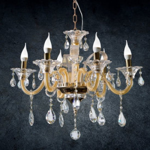 Lampa Dekoracyjna GLITTER 70 X 52-115 cm złoty