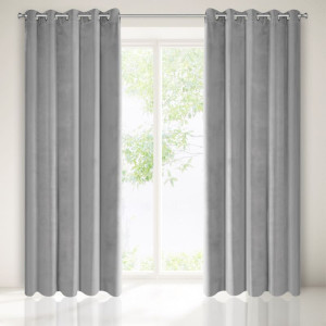 Zasłona gotowa Villa stal 140 x 250 cm Eurofirany
