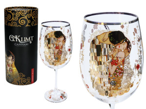CARMANI Kieliszek do wina - G. Klimt, The Kiss
