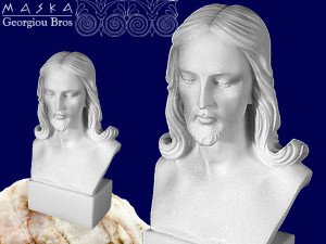 Popiersie Jezusa -alabaster grecki