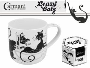 CARMANI Kubek porcelanowy 500 ml Koty czyścioszki