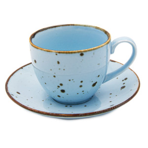 Alumina Bogucice Sky Filiżanka ze spodkiem 300 ml