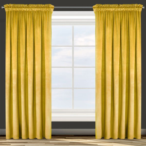 Zasłona gotowa Rosa 135 x 270 cm musztarda Design91