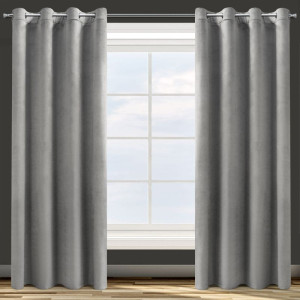 Zasłona gotowa Rosa 140 x 250 cm stalowy Design91