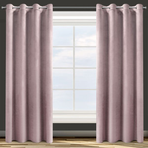 Zasłona gotowa Rosa 14 0x 250 cm pudrowy