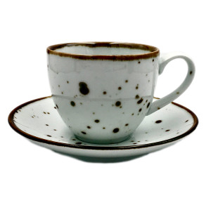 Alumina Bogucice White Filiżanka ze spodkiem espresso 90 ml