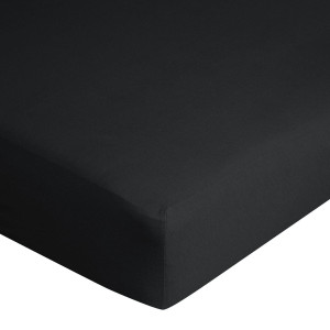 Prześcieradło Jersey z gumką 140x200 cm Czarne