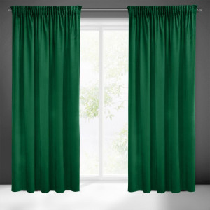 Zasłona gotowa Sibel Ciemny Zielony 140x270 Pierre Cardin