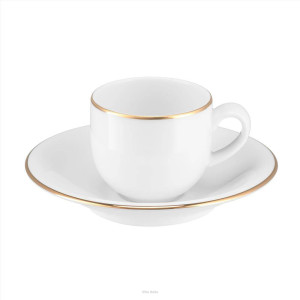 Villa Italia PLUS GOLD Filiżanka espresso ze spodkiem 100 ml