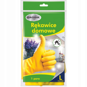 Rękawiczki wielorazowe Grosik rozmiar L lateks