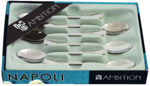 Ambition łyżeczka do kawy 6 szt. pudełko ozdobne NAPOLI 89584