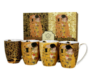 Komplet 4 kubków classic 350 ml inspired by Gustav Klimt