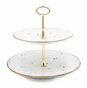 Patera 2 poziomy Alumina Bogucice Cottage White