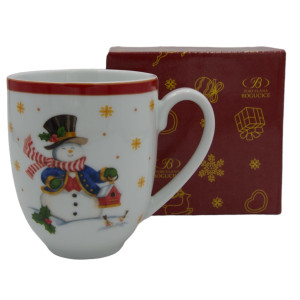 Cicha Noc Kubek porcelanowy 350 ml red