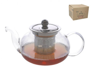 Szklany czajnik z zaparzaczem 600 ml
