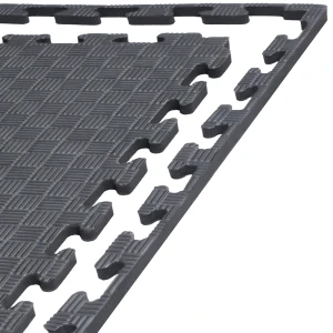 Mata Piankowa XXL Puzzle 1.5cm 100x100cm Czarna Ochrona Podłogi Na Siłownię